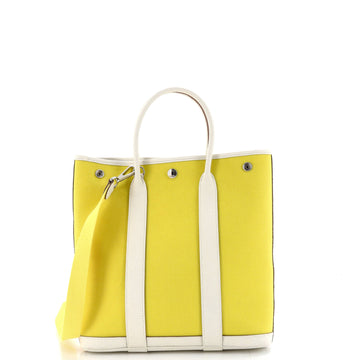 Hermes Garden File Tote Toile and Leather 28