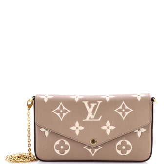 Louis Vuitton Felicie Pochette Bicolor Monogram Empreinte Giant