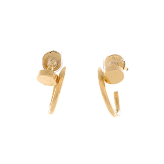 Cartier Juste un Clou Hoop Earrings 18K Yellow Gold Small