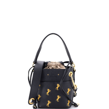 Chloe Roy Bucket Bag Embroidered Leather Mini