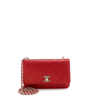 Chanel Trendy CC Wallet on Chain Quilted Lambskin