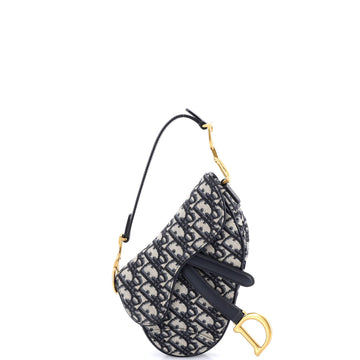 Christian Dior Saddle Handbag Oblique Canvas Mini