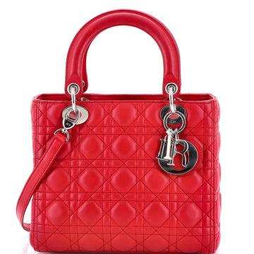 Christian Dior Lady Dior Bag Cannage Quilt Lambskin Medium