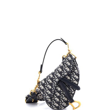Christian Dior Saddle Handbag Oblique Canvas Mini