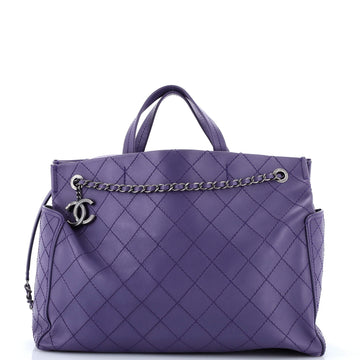 Chanel CC Pocket Tote Quilted Calfskin Large