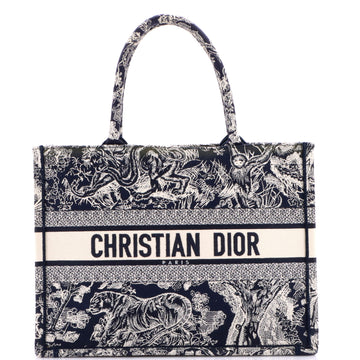 Christian Dior Book Tote Embroidered Canvas Medium