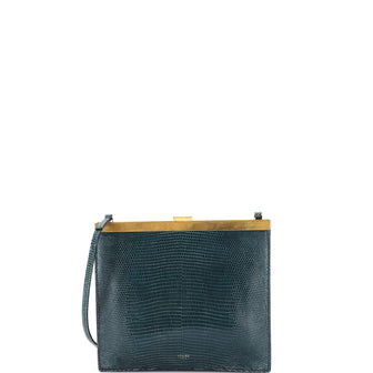 Celine Clasp Crossbody Bag Lizard Mini