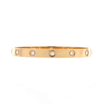 Cartier Love 10 Diamond Bracelet 18K Yellow Gold with Diamonds