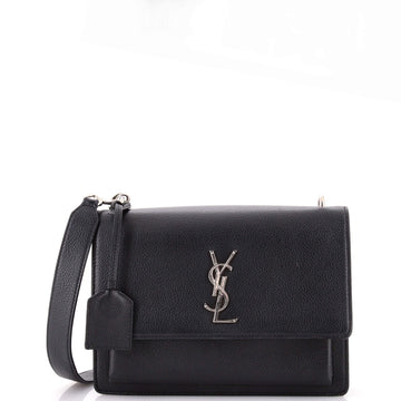 Saint Laurent Sunset Satchel Leather Medium