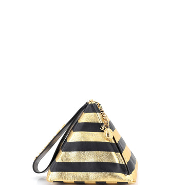 Chanel Kheops Pyramid Bag Striped Lambskin