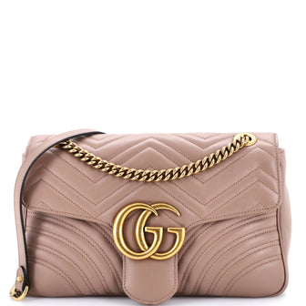 Gucci GG Marmont Flap Bag Matelasse Leather Medium