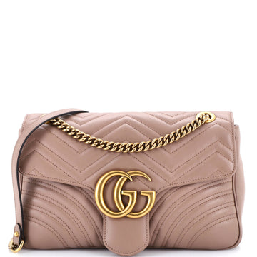 Gucci GG Marmont Flap Bag Matelasse Leather Medium