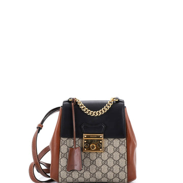 Gucci Padlock Backpack GG Coated Canvas and Leather Mini