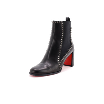Christian Louboutin Women's Out Line Spike Chelsea Boots Leather 70