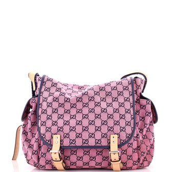 Gucci Diaper Flap Bag GG Canvas