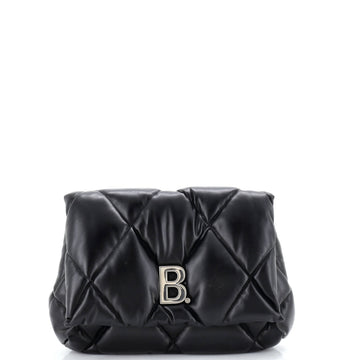 Balenciaga Touch Clutch Quilted Puffy Leather Medium
