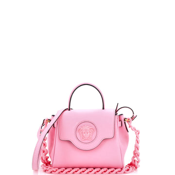Versace La Medusa Top Handle Bag Leather Small