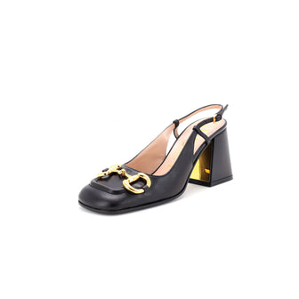Gucci Women's Horsebit Slingback Pumps Leather
