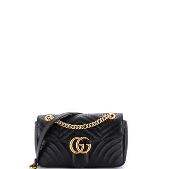 Gucci GG Marmont Flap Bag Matelasse Leather Small