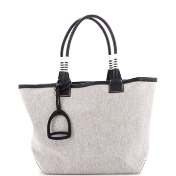 Hermes Sac Steeple Tote Toile with Leather 28
