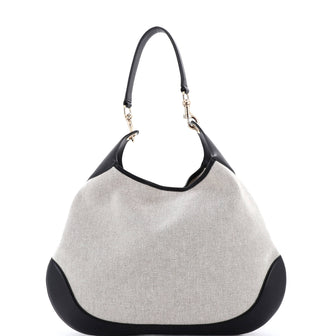 Gucci B Shoulder Bag Canvas Large