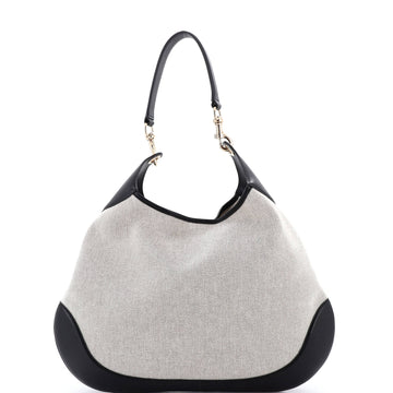 Gucci B Shoulder Bag Canvas Large