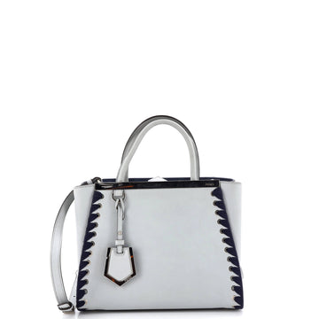 Fendi 2Jours Bag Whipstitch Leather Petite