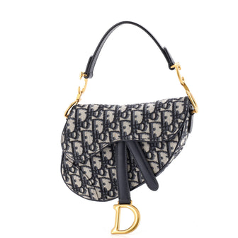 Christian Dior Saddle Handbag Oblique Canvas Mini