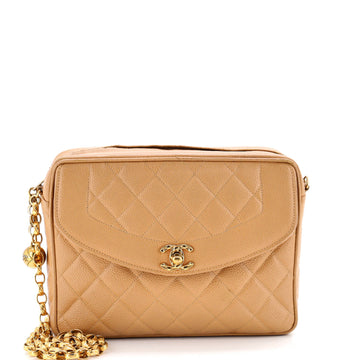 Vintage Front Pocket Camera Bag Quilted Caviar Small