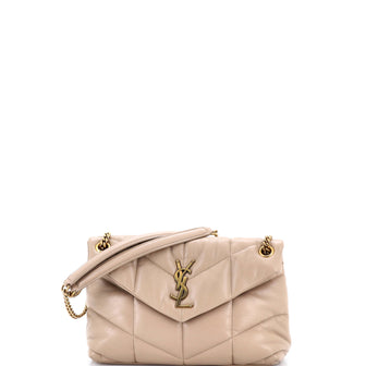 Saint Laurent Loulou Puffer Shoulder Bag Quilted Leather Small