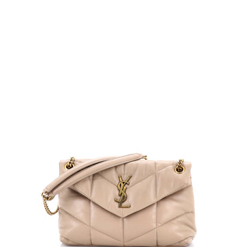 Saint Laurent Loulou Puffer Shoulder Bag Quilted Leather Small