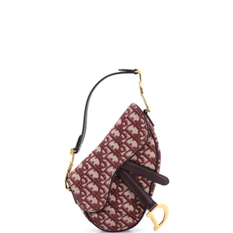 Christian Dior Saddle Handbag Oblique Canvas Mini