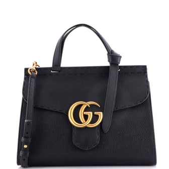 Gucci GG Marmont Top Handle Bag Leather Small