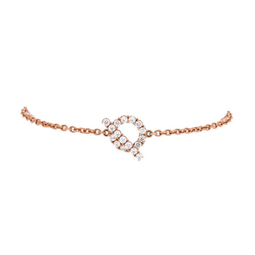 Hermes Finesse Bracelet 18K Rose Gold and Diamonds