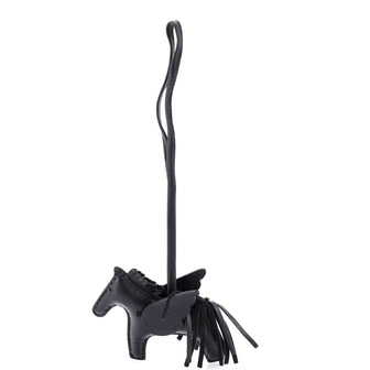 Hermes So Black Pegase Rodeo Bag Charm Leather PM