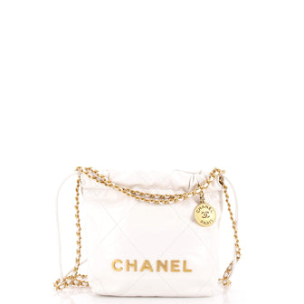 Chanel 22 Chain Hobo Quilted Calfskin Mini