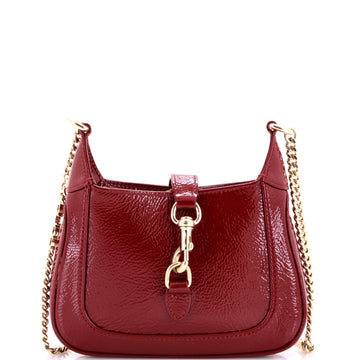 Gucci Jackie Notte Chain Hobo Patent Mini