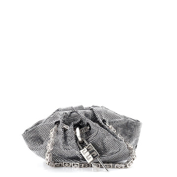 Givenchy Kenny Shoulder Bag Crystal Embellished Satin Mini