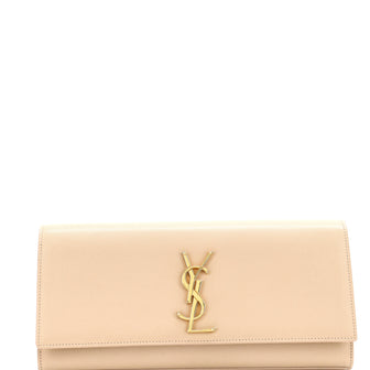 Saint Laurent Classic Monogram Clutch Leather Long