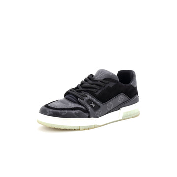 Louis Vuitton Men's LV Trainer Sneakers Monogram Eclipse with Suede