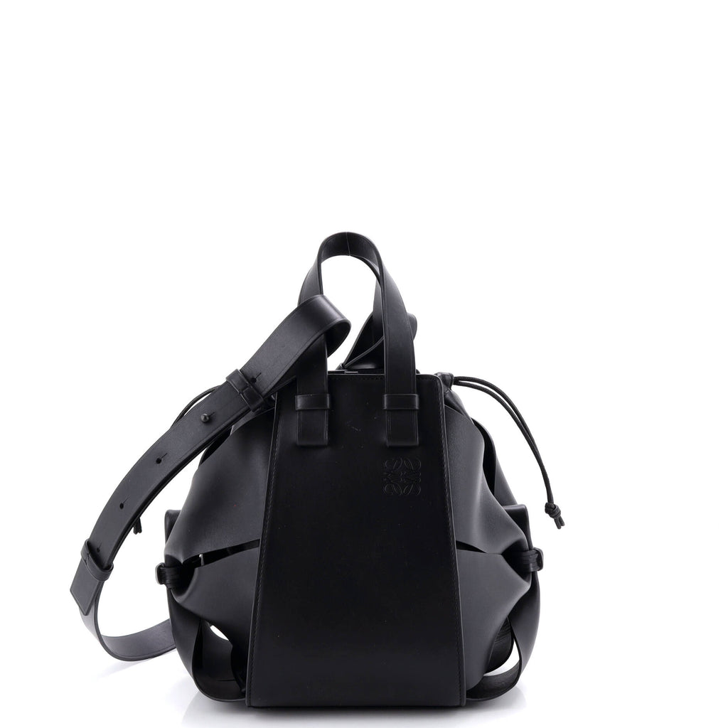 Loewe x Hafu Matsumoto Hammock Bag Leather Compact Black 3959381