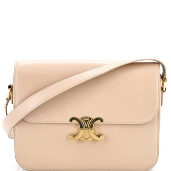 Celine Triomphe Shoulder Bag Smooth Calfskin Medium