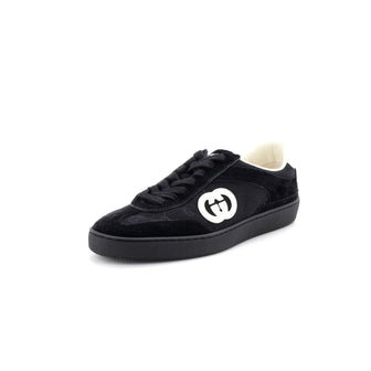 Gucci Men's G75 Sneakers Suede and GG Canvas