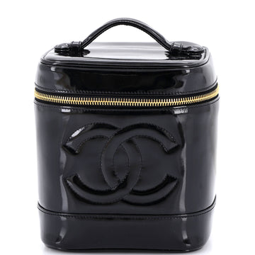 Chanel Vintage Timeless Cosmetic Case Patent Tall