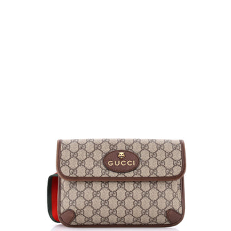 Gucci Neo Vintage Flap Belt Bag GG Coated Canvas