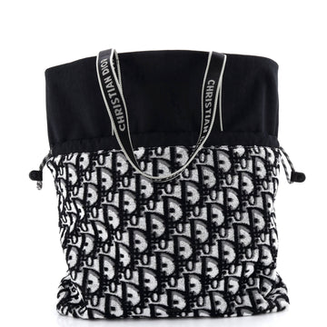 Christian Dior Reversible Tote Oblique Terry Cotton and Oblique Technical Nylon
