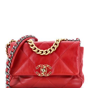 Chanel 19 Flap Bag Quilted Leather Medium