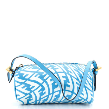 Fendi Zip Shoulder Bag Vertigo Zucca Coated Canvas Mini