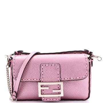 Fendi Selleria Baguette NM Bag Leather Mini