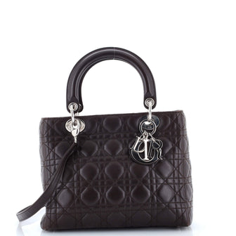 Christian Dior Lady Dior Bag Cannage Quilt Lambskin Medium